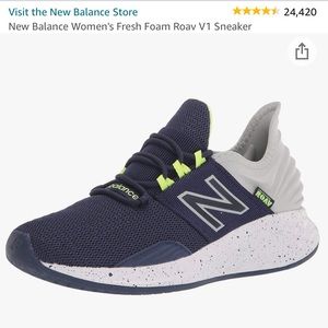 Navy blue & gray, New Balance 5.5 Roav V1 sneakers